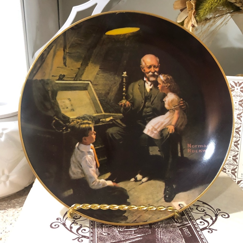 Norman Rockwell Grandpa’s Treasure Chest Light, Campaign Serie, Knowles Plate